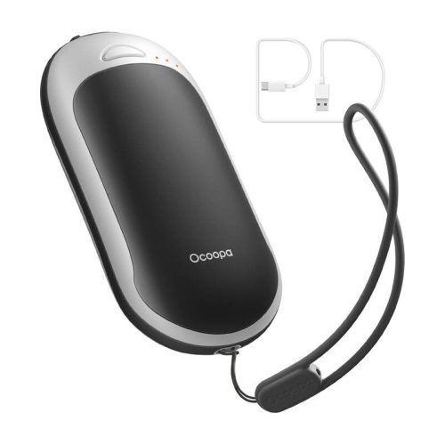 Ocoopa H3054PD 5000 mAh kézmelegítő powerbank funkcióval, USB-C, fehér és fekete színben