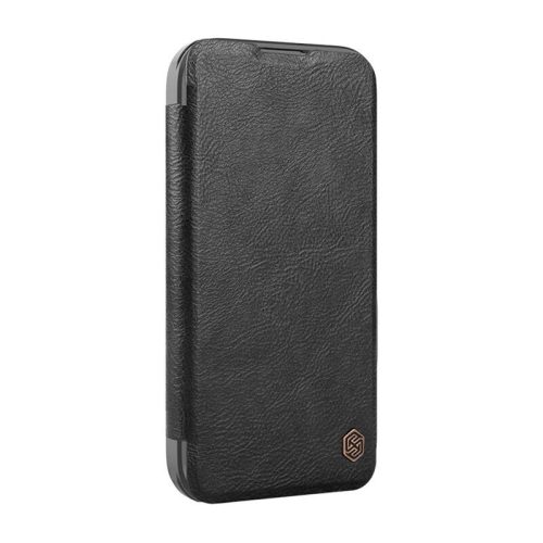 Etui Nillkin Qin Prop bőr iPhone 16 (czarny)
