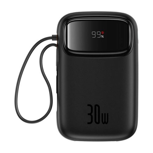 Baseus QPow 2 powerbank, 10000mAh, 30W, 2xUSB-C (fekete)