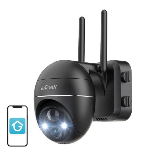 Vezeték nélküli 3MP WiFi kültéri kamera ieGeek ZS-GX1S fekete 5200mAh