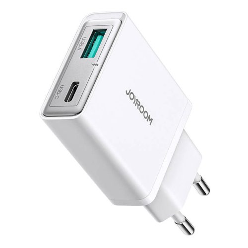 Joyroom hálózati töltő JR-TCF14 (A+C) Super Slim 20W (fehér)
