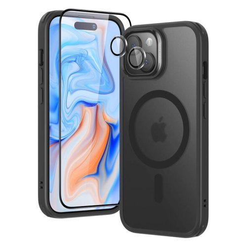 ESR Classic Hybrid (HaloLock) tok iPhone 15 Plus készülékhez (fekete)