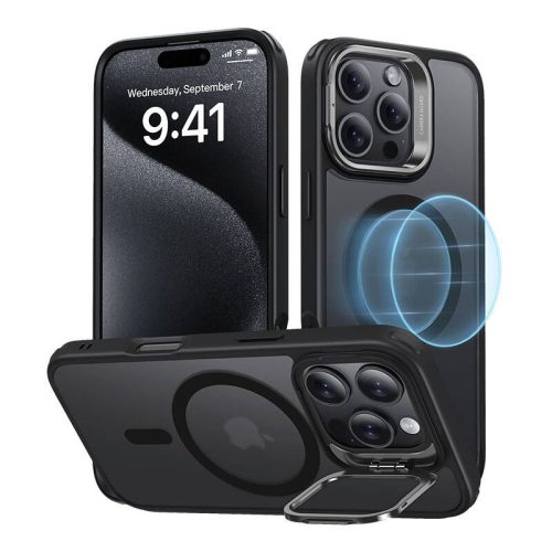 Hibrid tok (HaloLock) ESR állvánnyal iPhone 16 Pro készülékhez (fekete)