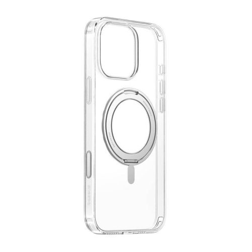 Mágneses tok állvánnyal Baseus SkyRing 360° iP16 Pro (átlátszó)
