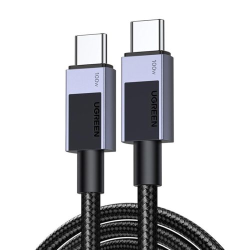 Ugreen L512 USB-C USB-C kábel, 100W, 5A, 2m (fekete)