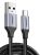 USB-USB-C QC3.0 UGREEN kábel 0,5 m alumínium csatlakozóval (fekete)