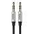 Baseus Yiven AUX 3,5 mm mini jack audio kábel, 1m (fekete-ezüst)